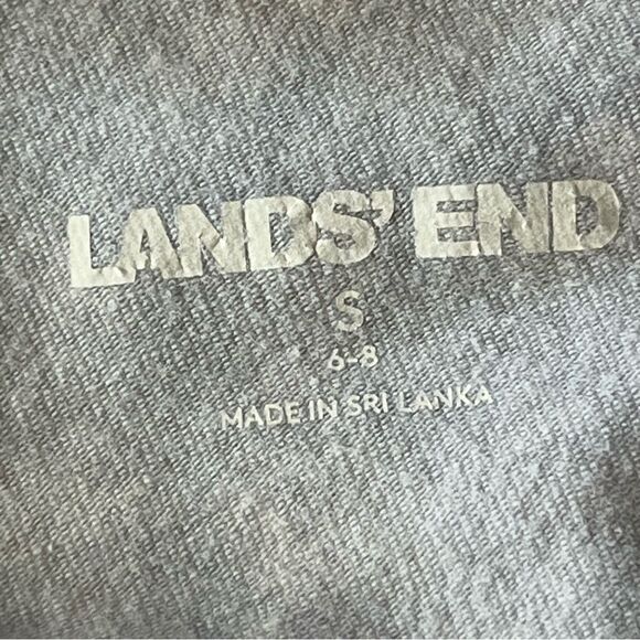 Lands’ End Floral Daisy Black And White Leggings - Picture 5 of 7